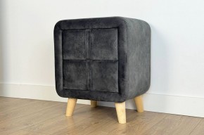 СОФИ 3 Тумба прикроватная (велюр) грей алькантара в Игриме - igrim.mebel24.online | фото