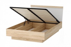 СОНАТА КРС-1400 Кровать с ПМ (дуб сонома/белый глянец) в Игриме - igrim.mebel24.online | фото 2
