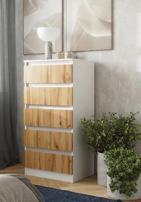 Спальный гарнитур Парус (Белый/Вотан) 1400 (Вариант-2) в Игриме - igrim.mebel24.online | фото 15