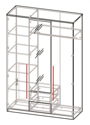 Спальный гарнитур Роксана (модульный) ЯШС в Игриме - igrim.mebel24.online | фото 5