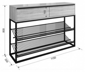 Стеллаж для обуви Крафт в Игриме - igrim.mebel24.online | фото 3