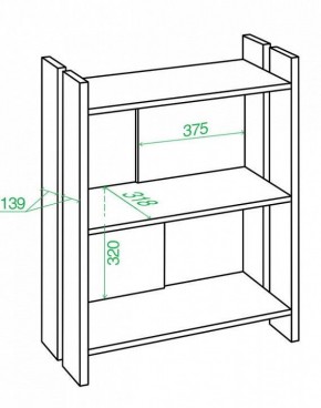 Стеллаж Домино Лайт СТЛ-ОН в Игриме - igrim.mebel24.online | фото 2