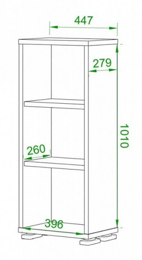 Стеллаж Домино нельсон ПУ-10-1 в Игриме - igrim.mebel24.online | фото 2