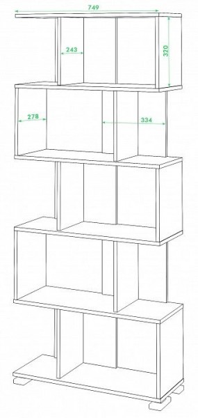 Стеллаж Домино нельсон СЛ-5 в Игриме - igrim.mebel24.online | фото 2