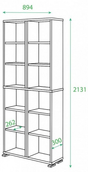 Стеллаж Домино ПУ-30-1 в Игриме - igrim.mebel24.online | фото 2