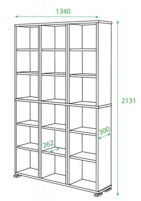 Стеллаж Домино ПУ-40-Ш в Игриме - igrim.mebel24.online | фото 2