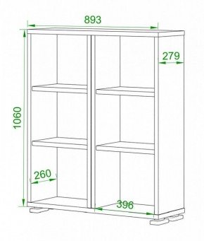 Стеллаж Домино ПУ-50-1 в Игриме - igrim.mebel24.online | фото 2