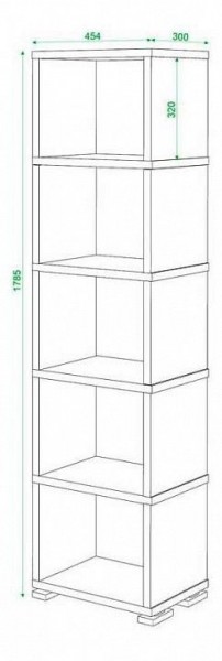 Стеллаж Домино СБ-15/5 в Игриме - igrim.mebel24.online | фото 2