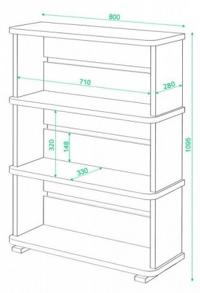 Стеллаж Домино СБ-25/3 в Игриме - igrim.mebel24.online | фото 3