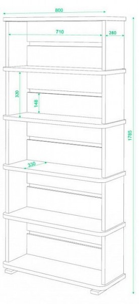 Стеллаж Домино СБ-25/5 в Игриме - igrim.mebel24.online | фото 3