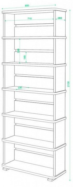 Стеллаж Домино СБ-25/6 в Игриме - igrim.mebel24.online | фото 2