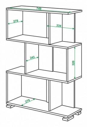 Стеллаж Домино СЛ-5-3 в Игриме - igrim.mebel24.online | фото 2