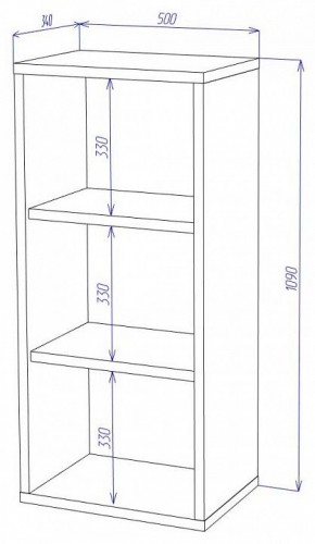 Стеллаж Домино СУ(ш1в1) в Игриме - igrim.mebel24.online | фото 2