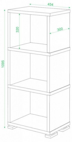 Стеллаж-колонка Домино Лайт СБ-15/3 в Игриме - igrim.mebel24.online | фото 2