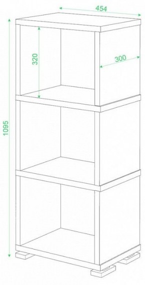 Стеллаж-колонка Домино СБ-15/3 в Игриме - igrim.mebel24.online | фото 2