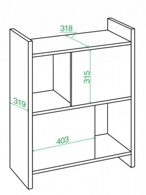 Стеллаж комбинированный Домино Лайт СТЛ-3Н в Игриме - igrim.mebel24.online | фото 2