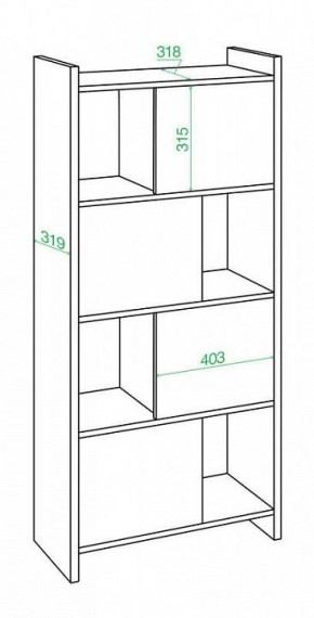 Стеллаж комбинированный Домино Лайт СТЛ-3В в Игриме - igrim.mebel24.online | фото 2