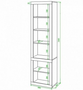 Стеллаж комбинированный Toivo ВтВ в Игриме - igrim.mebel24.online | фото 2