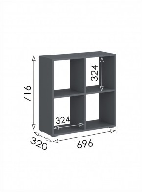 Стеллаж квадро Дублин в Игриме - igrim.mebel24.online | фото 3