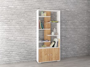 Стеллаж Ромео-4 дуб крафт золотой/белый в Игриме - igrim.mebel24.online | фото