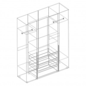 СТИЛ Шкаф 4-ств с 3 ящиками в Игриме - igrim.mebel24.online | фото 2