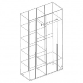 СТИЛ Шкаф 4-ств с зеркалом 1200 в Игриме - igrim.mebel24.online | фото 2