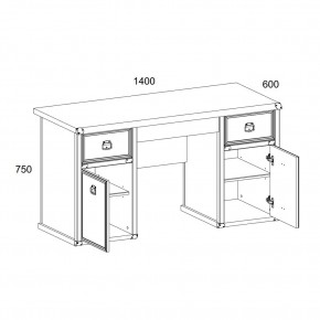 Стол 2D3S, MAGELLAN, цвет Сосна винтаж в Игриме - igrim.mebel24.online | фото 2