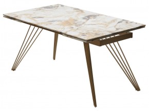 Стол ACERRA NEW 160 GLOSS GRAND JADE SOLID CERAMIC/ каркас цвета шампань, ®DISAUR в Игриме - igrim.mebel24.online | фото 14
