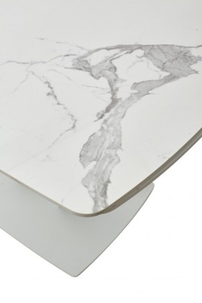 Стол ALATRI 120 GLOSS STATUARIO WHITE SOLID CERAMIC / WHITE, ®DISAUR в Игриме - igrim.mebel24.online | фото 10