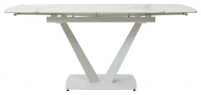 Стол ALATRI 120 GLOSS STATUARIO WHITE SOLID CERAMIC / WHITE, ®DISAUR в Игриме - igrim.mebel24.online | фото 4
