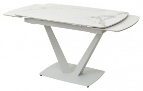 Стол ALATRI 120 GLOSS STATUARIO WHITE SOLID CERAMIC / WHITE, ®DISAUR в Игриме - igrim.mebel24.online | фото 8