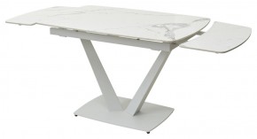 Стол ALATRI 120 GLOSS STATUARIO WHITE SOLID CERAMIC / WHITE, ®DISAUR в Игриме - igrim.mebel24.online | фото 9