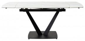 Стол ALATRI 120 MATT WHITE MARBLE SOLID CERAMIC / BLACK, ®DISAUR в Игриме - igrim.mebel24.online | фото 3