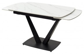 Стол ALATRI 120 MATT WHITE MARBLE SOLID CERAMIC / BLACK, ®DISAUR в Игриме - igrim.mebel24.online | фото 8