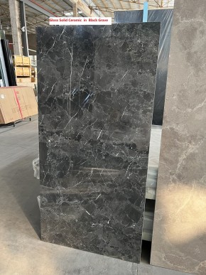 Стол ALES 180 BLACK GRAVE SOLID CERAMIC, керамика / бронзовый, ®DISAUR в Игриме - igrim.mebel24.online | фото 3