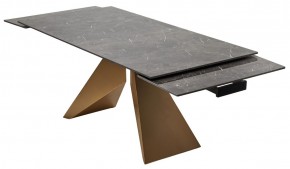Стол ALES 180 BLACK GRAVE SOLID CERAMIC, керамика / бронзовый, ®DISAUR в Игриме - igrim.mebel24.online | фото 9
