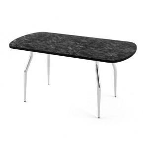 Стол-бабочка Бриз пластик Мрамор марквина синий в Игриме - igrim.mebel24.online | фото 1