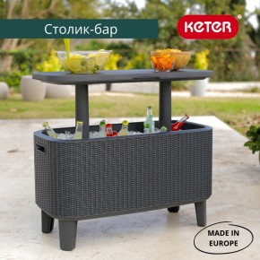 Стол Беви Бар (Bevy Bar Large Cool Bar), графит в Игриме - igrim.mebel24.online | фото 1