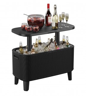 Стол Беви Бар (Bevy Bar Large Cool Bar), графит в Игриме - igrim.mebel24.online | фото 3