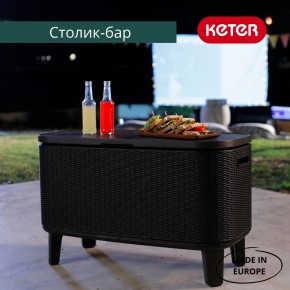 Стол Беви Бар (Bevy Bar Large Cool Bar), графит в Игриме - igrim.mebel24.online | фото 4