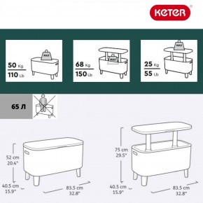 Стол Беви Бар (Bevy Bar Large Cool Bar), коричневый в Игриме - igrim.mebel24.online | фото 2