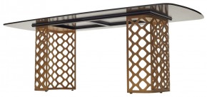 Стол CHIAVARI 220 KL-188 Контрастный мрамор матовый, итальянская керамика / Шампань, ®DISAUR в Игриме - igrim.mebel24.online | фото 5
