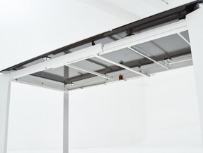 Стол CORNER 120 HIGH GLOSS STATUARIO керамика, стекло/ белый каркас, ®DISAUR в Игриме - igrim.mebel24.online | фото 7