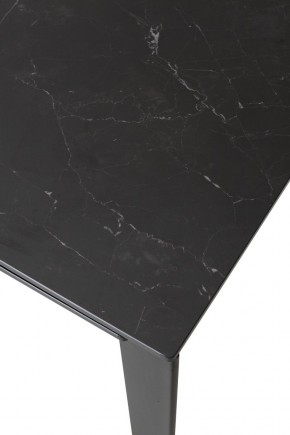 Стол CORNER 120 MATT BLACK MARBLE SOLID CERAMIC / BLACK, ®DISAUR в Игриме - igrim.mebel24.online | фото 5