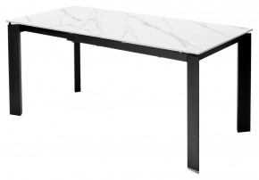 Стол CORNER 120 MATT WHITE MARBLE SOLID CERAMIC / BLACK, ®DISAUR в Игриме - igrim.mebel24.online | фото 6