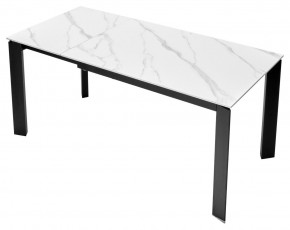 Стол CORNER 120 MATT WHITE MARBLE SOLID CERAMIC / BLACK, ®DISAUR в Игриме - igrim.mebel24.online | фото 7