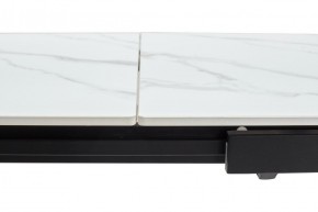 Стол CORNER 120 MATT WHITE MARBLE SOLID CERAMIC / BLACK, ®DISAUR в Игриме - igrim.mebel24.online | фото 8