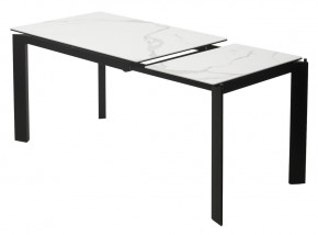 Стол CORNER 120 MATTE STATUARIO Белый мрамор матовый керамика, стекло/ черный каркас, ®DISAUR в Игриме - igrim.mebel24.online | фото 4