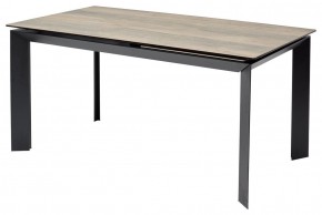 Стол CREMONA 140 KL-61 под дерево, итальянская керамика/ черный каркас, ®DISAUR в Игриме - igrim.mebel24.online | фото 1