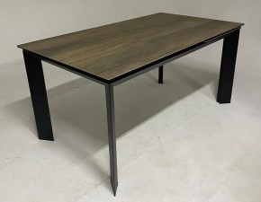 Стол CREMONA 140 KL-61 под дерево, итальянская керамика/ черный каркас, ®DISAUR в Игриме - igrim.mebel24.online | фото 2